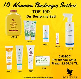 10 NUMARA - DIŞ BESLENME SETİ